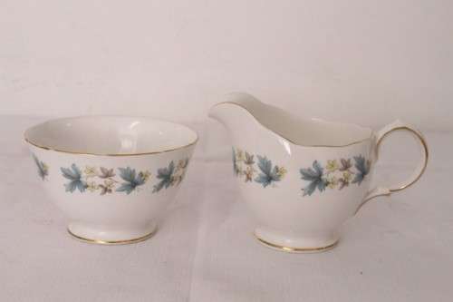 A wonderful vintage Queen Anne fine porcelain tea set including the milk jug and sugar bowl