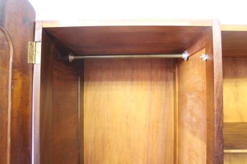 A stunning GSH Ruvee solid Imbuia ball & claw wardrobe w/ hanging & packing space & 4x drawers