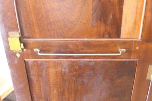 A stunning GSH Ruvee solid Imbuia ball & claw wardrobe w/ hanging & packing space & 4x drawers