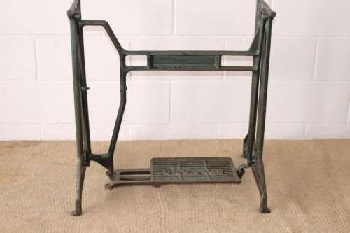 A superb and rare antique (early 1900's) cast iron Singer sewing machine treadle stand