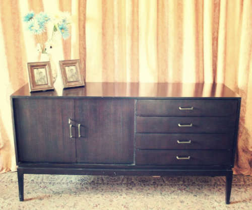 Vintage Retro side server cabinet with four drawers and loads of cupboard space-Lifespace Sale