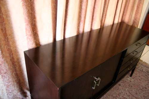 Vintage Retro side server cabinet with four drawers and loads of cupboard space-Lifespace Sale