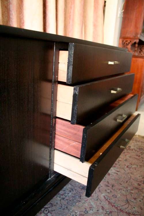 Vintage Retro side server cabinet with four drawers and loads of cupboard space-Lifespace Sale