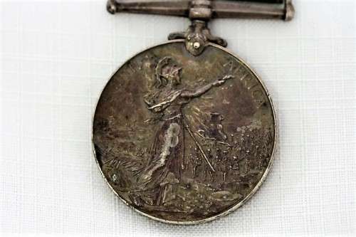 A superb "King's" South African Medal with the 1901 and 1902 clasps for the 2nd Boer War & ribbon