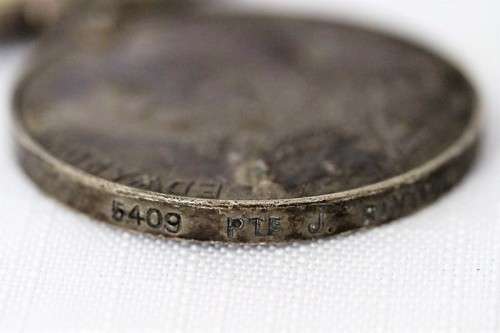 A superb "King's" South African Medal with the 1901 and 1902 clasps for the 2nd Boer War & ribbon