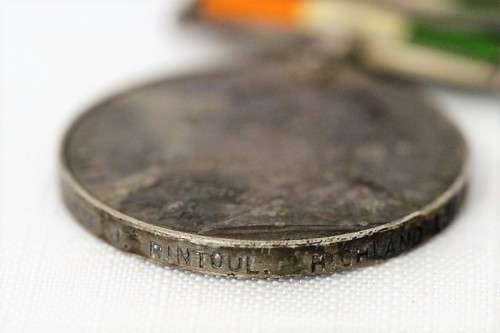 A superb "King's" South African Medal with the 1901 and 1902 clasps for the 2nd Boer War & ribbon