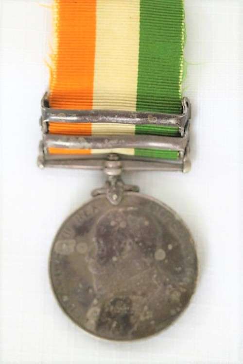 A superb "King's" South African Medal with the 1901 and 1902 clasps for the 2nd Boer War & ribbon