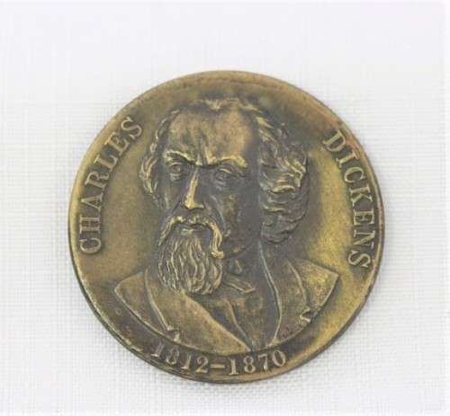 A fantastic British issued bronze "Charles Dickens 1812 - 1870" commemorative medallion