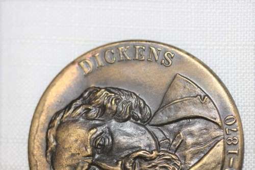 A fantastic British issued bronze "Charles Dickens 1812 - 1870" commemorative medallion