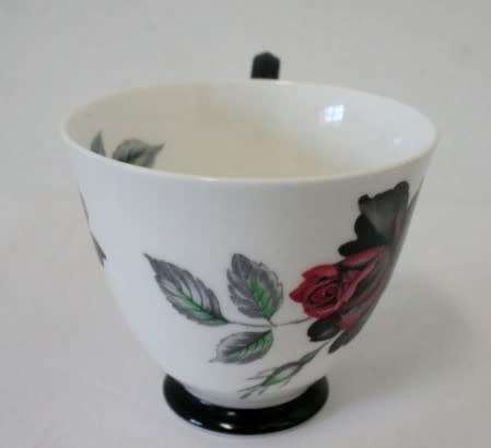 An exceptionally rare vintage "Royal Albert" fine bone china "Masquerade" pattern trio. price/trio
