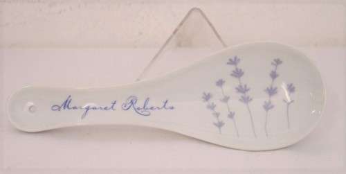 **RS17** A wonderful "Margaret Roberts" porcelain spoon rest in the very pretty Lavender range