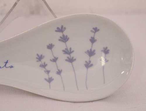 **RS17** A wonderful "Margaret Roberts" porcelain spoon rest in the very pretty Lavender range