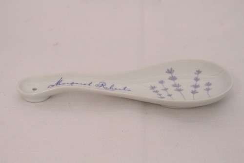 **RS17** A wonderful "Margaret Roberts" porcelain spoon rest in the very pretty Lavender range