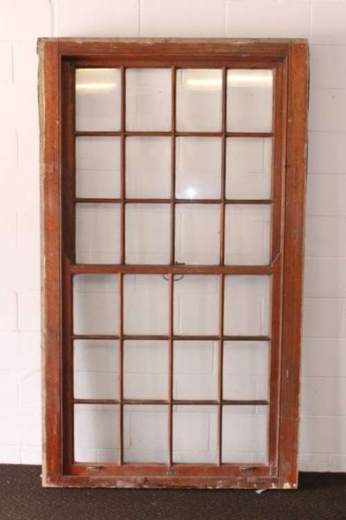 Fantastic solid wooden double sliding sash cottage pane style window 120cm x 210cm in good condition
