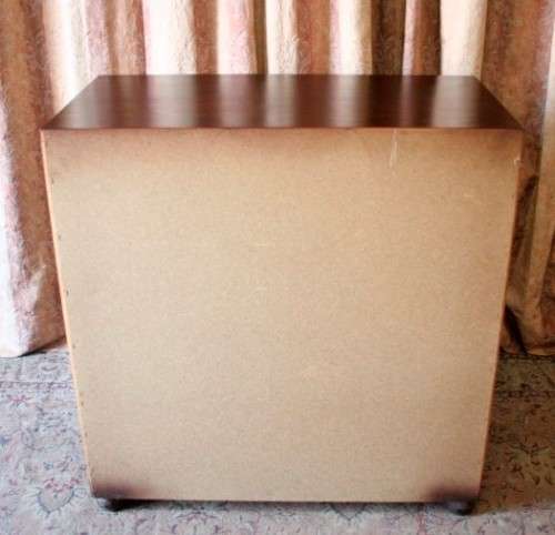 A beautiful modern four-drawer chest of drawers with ample packing space & round wood handles