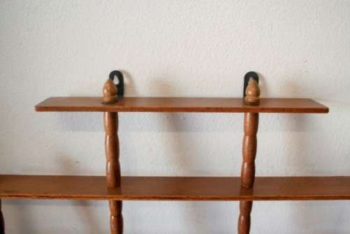 A wonderful wall hanging 6 tier "Whatnot" display shelf - perfect for miniature figurines.