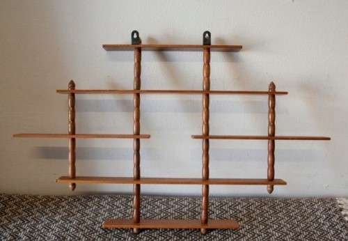 A wonderful wall hanging 6 tier "Whatnot" display shelf - perfect for miniature figurines.