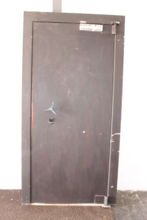 An extremely heavy steel strongroom/ vault security door - perfect for office or home installation