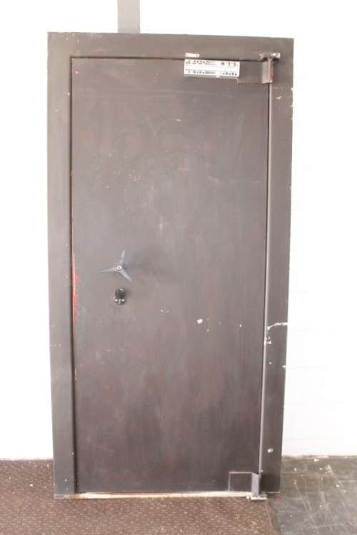 An extremely heavy steel strongroom/ vault security door - perfect for office or home installation
