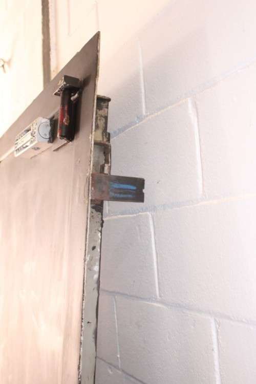 An extremely heavy steel strongroom/ vault security door - perfect for office or home installation