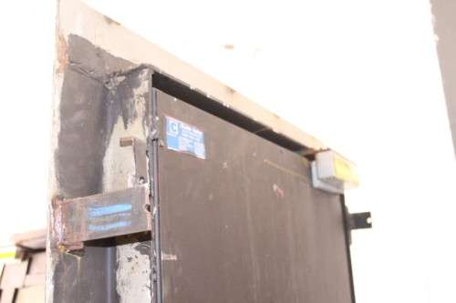 An extremely heavy steel strongroom/ vault security door - perfect for office or home installation