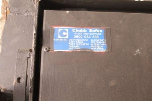 An extremely heavy steel strongroom/ vault security door - perfect for office or home installation