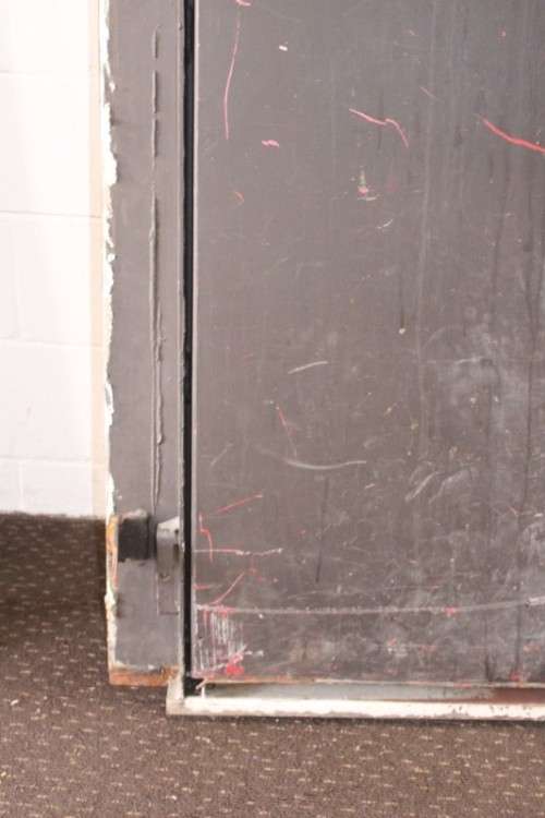 An extremely heavy steel strongroom/ vault security door - perfect for office or home installation