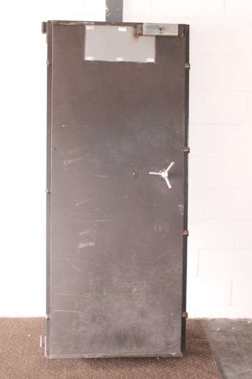 Very heavy, well made steel strongroom/ vault security door-Lifespace Sale