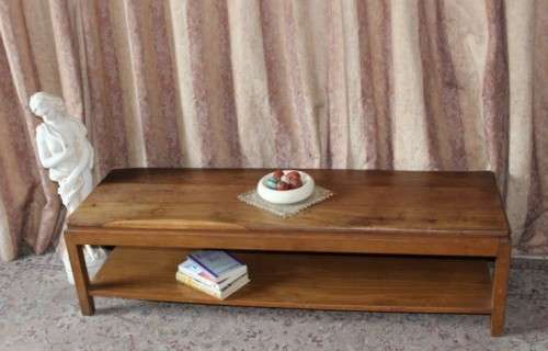 A stunning stylish solid Teak TV stand/ coffee table with neat clean lines.