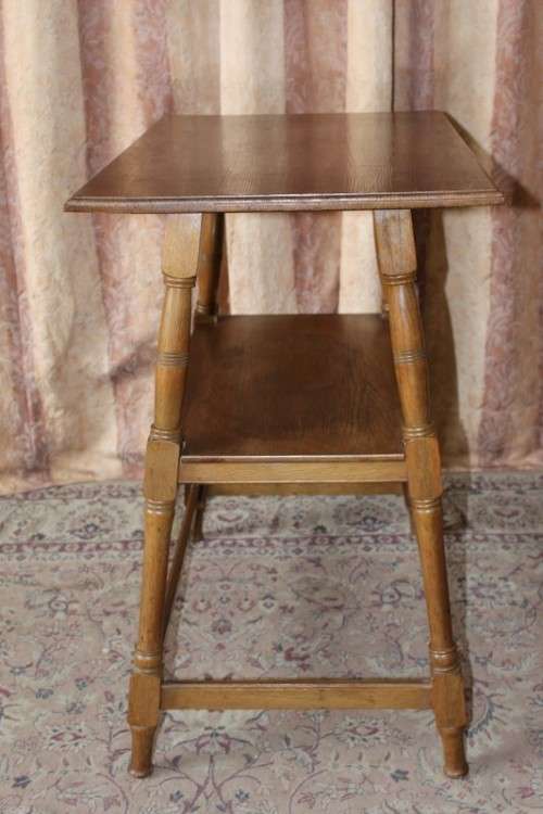 A vintage Oak two tier display table! Lovely as a display, plant or side table-Lifespace Sale