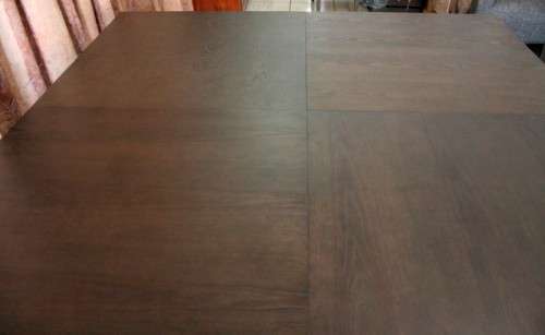 A stunning, new ultra modern 8 seater square dining room table w/ 8 high back upholstered chairs!