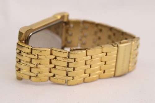 A classy original Frederick Stein "Excellence Diamond" gold plated gents wrist watch in its box