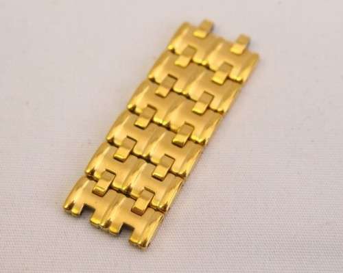 A fantastic 23k gold plated white-dial Lucent Diacoat quarts gents dress watch with spare links