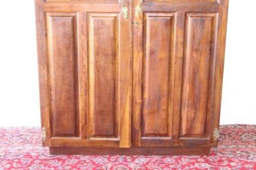 An awesome vintage solid Imbuia 2-door wardrobe with ample hanging space and packing space