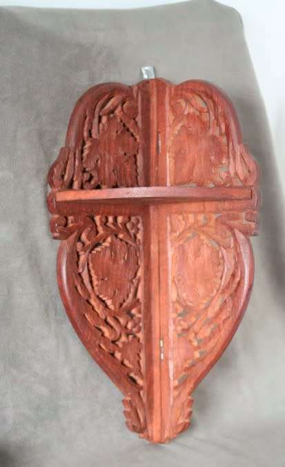 A gorgeous little wall hanging carved "Whatnot" display shelf - perfect for that smaller corner.
