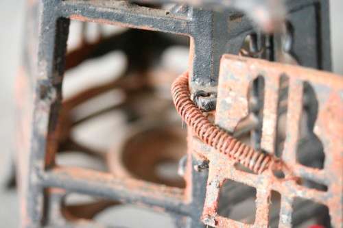 An amazing vintage Chinese cast iron candle lantern with lovely detailing.