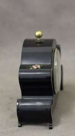 A beautiful vintage "Westclox" floral design wind up clock, working. Lifespace Sale