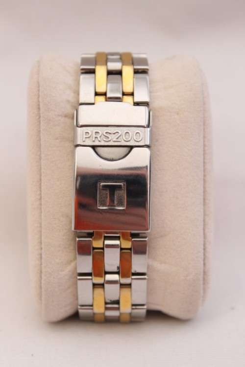 A superb Tissot PRS200 stainless steel and gold plated gents sports watch w/h Sapphire crystal glass