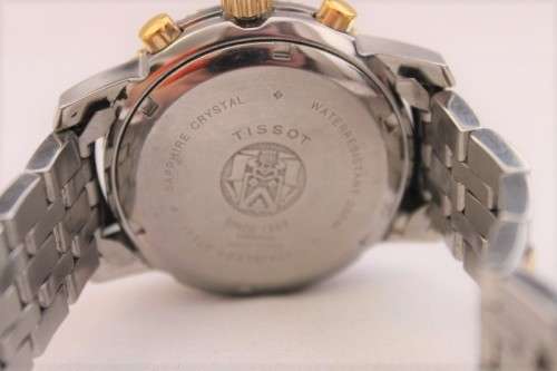 A superb Tissot PRS200 stainless steel and gold plated gents sports watch w/h Sapphire crystal glass