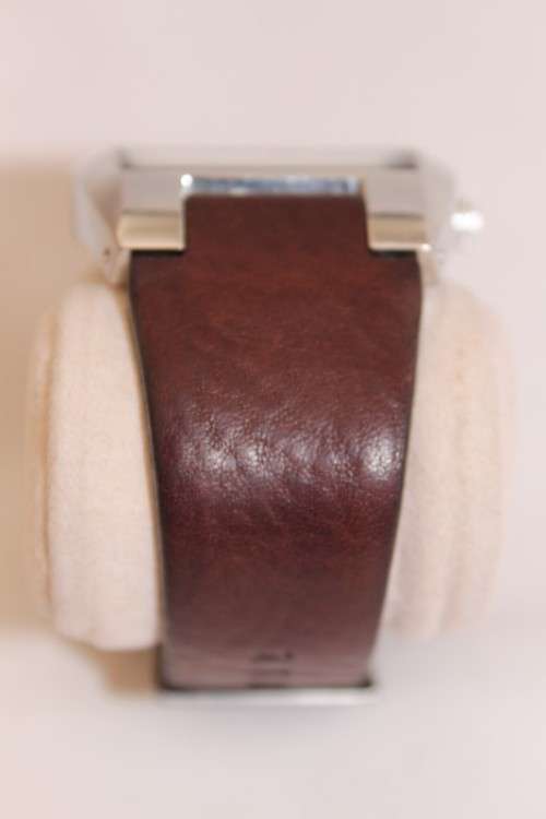 A stunning modern Diesel "Only the Brave" gents stainless steel watch with a brown leather strap