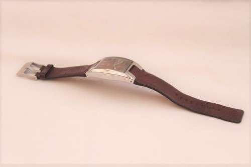 A stunning modern Diesel "Only the Brave" gents stainless steel watch with a brown leather strap