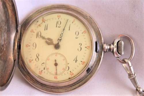 Silver pocket watch cheap