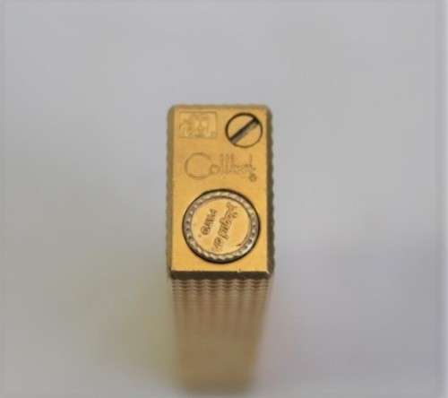 An awesome vintage (c1980's) gold plated textured original Colibri of London lighter