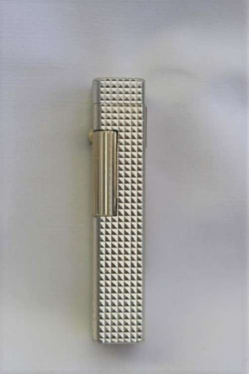A stunning vintage (c1970's) silver plated (silvertone) textured original Colibri of London lighter