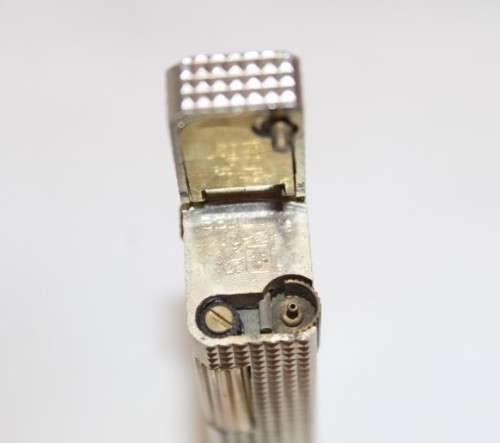 A stunning vintage (c1970's) silver plated (silvertone) textured original Colibri of London lighter