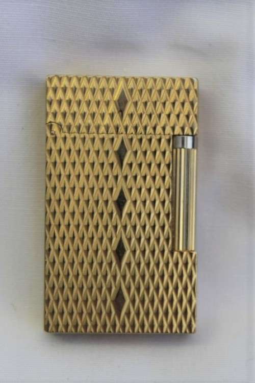 A magnificent & extremely rare French made S.T. DuPont gold plated "Ligne 1" lighter (model 4FK12J8)