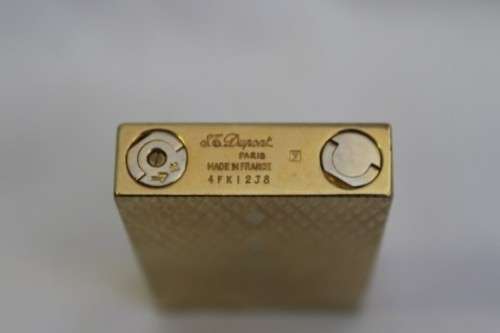 A magnificent & extremely rare French made S.T. DuPont gold plated "Ligne 1" lighter (model 4FK12J8)