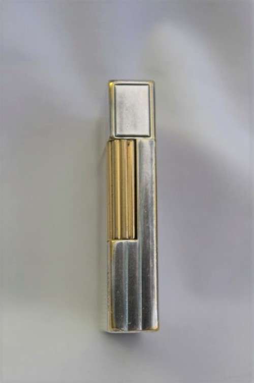 An ultra rare French made S.T. DuPont "Gatsby" Linge 2, Plaque Argent G. silver plated lighter