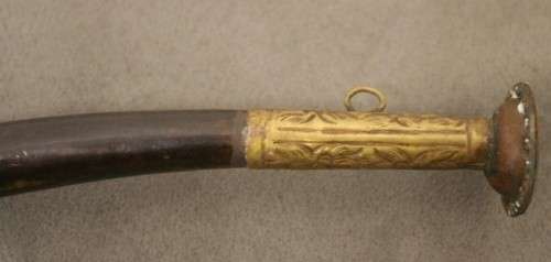 An amazing antique Buddhist Tibetan Dbang Dang dragon head ceremonial prayer horn.