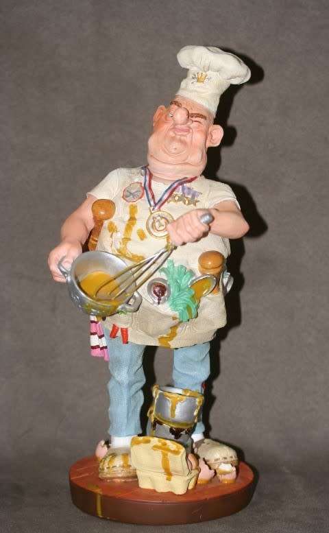 A magnificent, cheerful Profisti collection Parastone studio Netherlands figurine of "The baker"